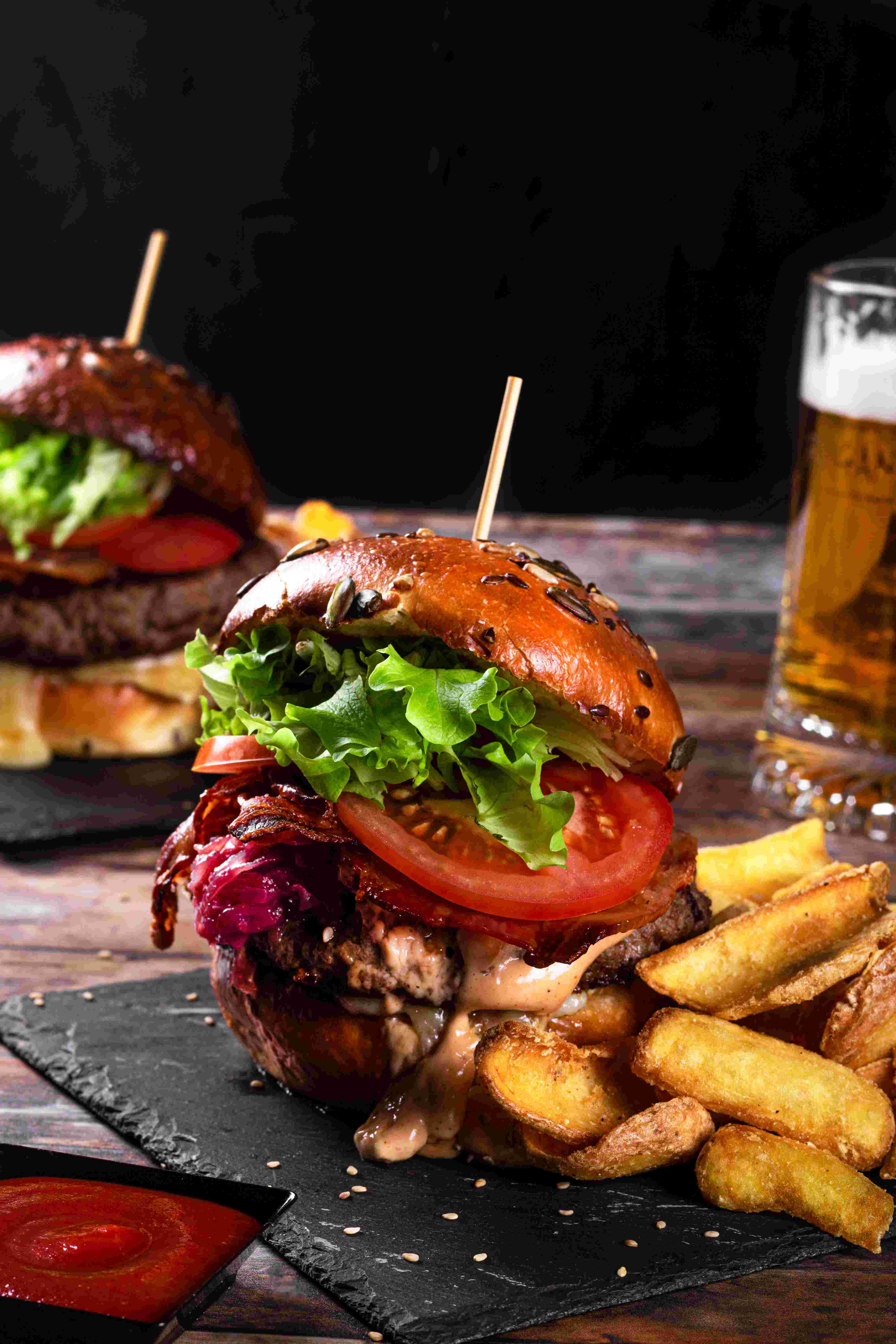 Hamburger Rugantino fatto a mano